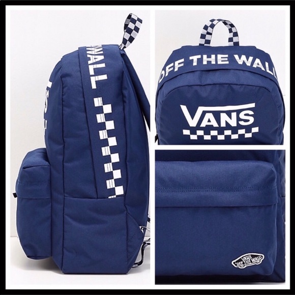 VANS LOGO SKATER LARGE CAMPUS TRAVEL BACKPACK - Picture 5 of 8